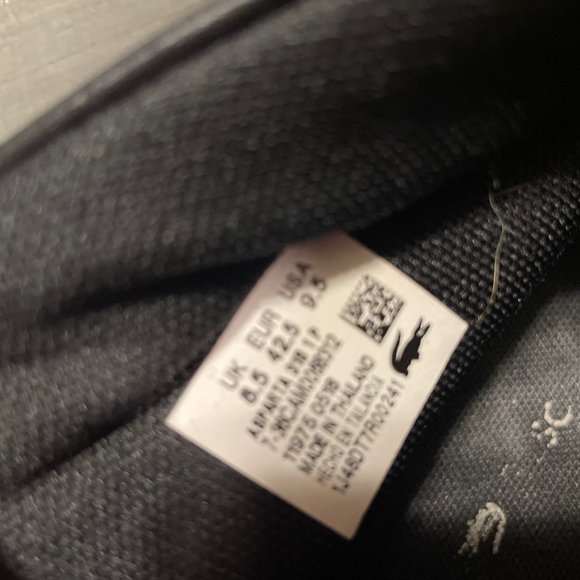 Lacoste Black and White Sneakers - Picture 2 of 4